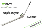 Długie nożyce do żywopłotu EGO POWER+ HTA2000 Multi Tool
