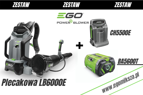Dmuchawa plecakowa LB6000E + Bateria 10,0Ah BA5600T + Szybka ładowarka CH5500E